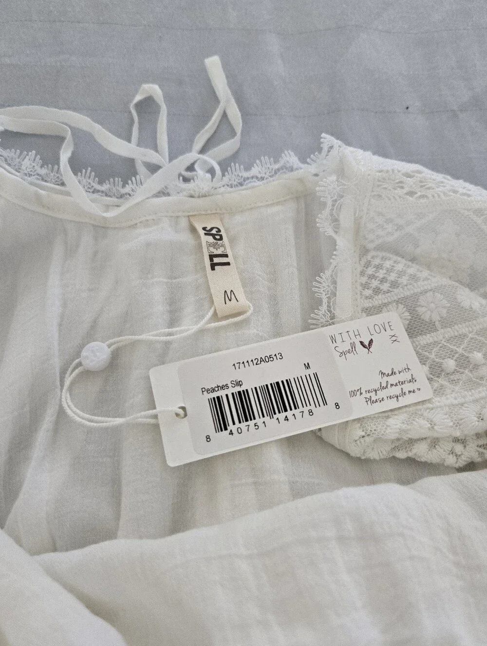 Spell Peaches Slip Dress SZ L NWT